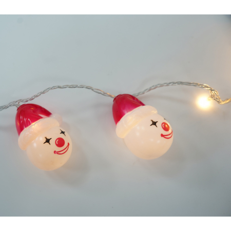 Set 10 Ornamente pentru Instalatie, , Atasare la Instalatia de Craciun, Design Festiv, Protectie Becuri Instalatie, Rezistente la Zapada, Interior/ Exterior, Model Clown [4]