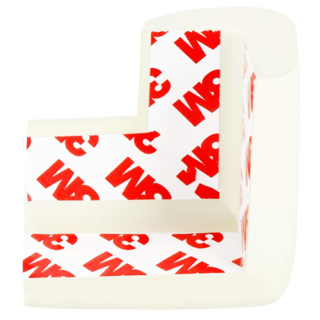 Set 10 protectii colturi pentru siguranta copii, 60x35mm, spuma EPE, crem [7]