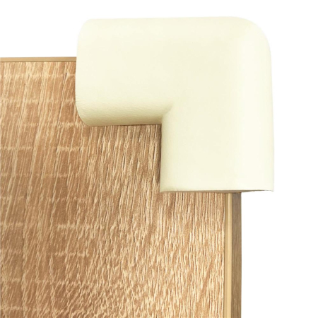 Set 10 protectii colturi pentru siguranta copii, 60x35mm, spuma EPE, crem [2]