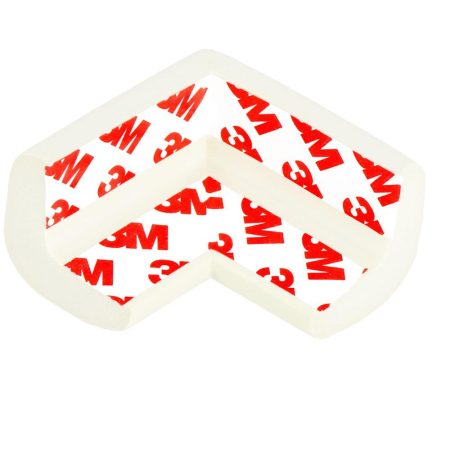 Set 10 protectii colturi pentru siguranta copii, 60x35mm, spuma EPE, crem [6]