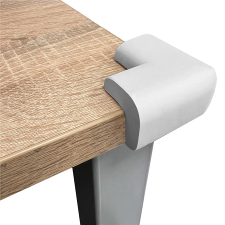 Set 10 protectii colturi pentru siguranta copii, 60x35mm, spuma EPE, gri [12]