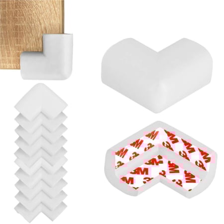 Set 10 protectii colturi pentru siguranta copii, 60x35mm, spuma EPE, gri [6]