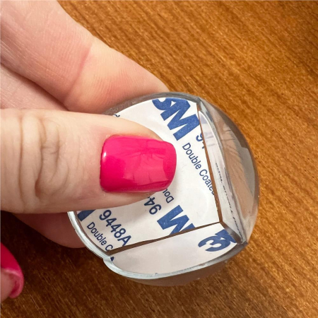 Set 10 protectii colturi pentru siguranta copii, drepte, 40x20mm, silicon, transparent [4]