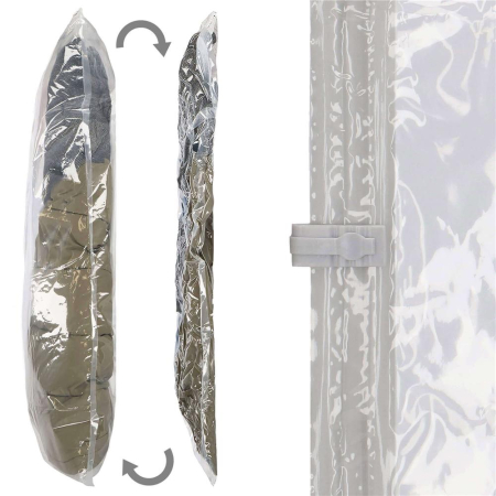 Set 10 saci de vidat haine, 4 dimensiuni diferite, transparent [7]