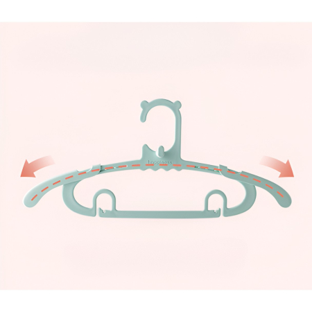 Set 10 Umerase pentru Copii, , Potrivite pentru Uscarea si Depozitarea Hainelor de Bebelusi, 28x16.7 cm, Verde [2]