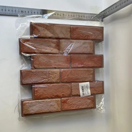 Set 10 x Placi Tapet Autocolant 3D cu Imitatie de Caramida, pentru Perete Bucatarie Sufragerie, Usor de Curatat, Rezistent la Apa, Autoadeziv, 30x30 cm, Maro [1]