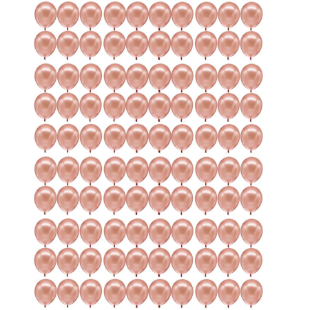 Set 100 baloane pentru petrecere, 40cm, roz metalic [3]