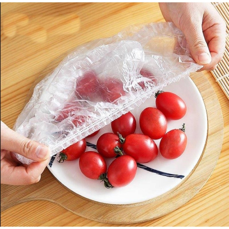 Set 100 Folie de Protectie Elastica pentru Alimente si Boluri , material plastic, prospetime, diametrul 12 - 40 cm [1]