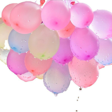 Set 111 Baloane din Latex, , Aqua Party, Sistem de Umplere Rapida, 10 cm Diametru, Multicolor [5]