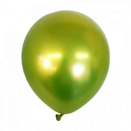 Baloane Latex - Set 12 Baloane, , din Latex Chrome, 25 cm, Verde Lime