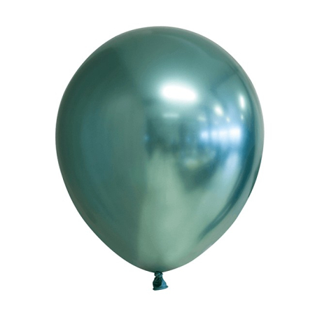 Baloane Latex - Set 12 Baloane, , din Latex Chrome, 30 cm, Turcoaz