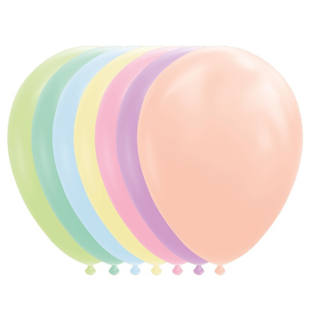 Set 12 Baloane, , din Latex Macaroon, 30 cm, Verde [4]