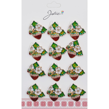 Seturi Brose - Set 12 Brose Martisor Capsuna Inflorita