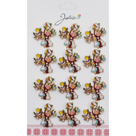 Seturi Brose - Set 12 Brose Martisor Copac cu Fata si Iepure