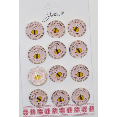 Seturi Brose - Set 12 Brose Martisor pentru Copii Albina Don`t Worry Bee Happy