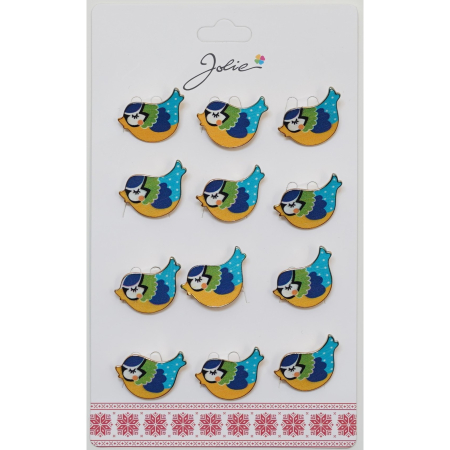 Seturi Brose - Set 12 Brose Martisor pentru Copii Pasare Vrabie