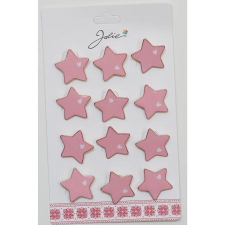 Seturi Brose - Set 12 Brose Martisor pentru Copii Stea cu Inima