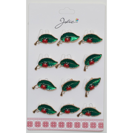 Seturi Brose - Set 12 Brose Martisor Primavara Buburuza pe Frunza