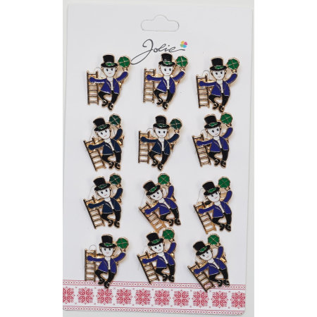 Seturi Brose - Set 12 Brose Martisor Primavara Cosar cu Trifoi