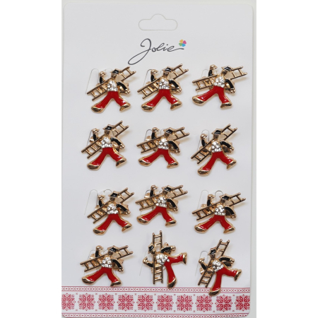 Seturi Brose - Set 12 Brose Martisor Primavara Cosar Rosu Auriu