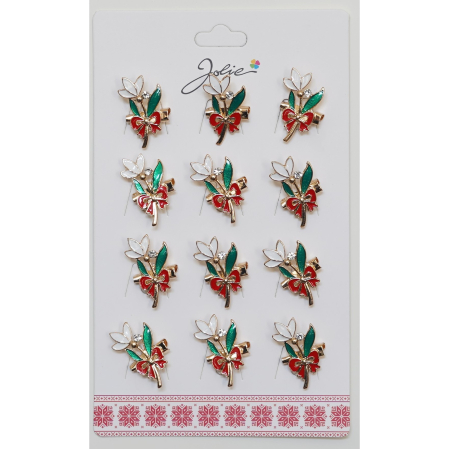 Seturi Brose - Set 12 Brose Martisor Primavara Floare cu Fundita