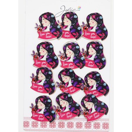 Seturi Brose - Set 12 Brose Martisor Primavara Mesaj Love You Nasa