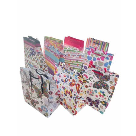 ✨TOATE PRODUSELE✨ - Set 12 Pungi de Cadou, , Diverse Modele, 18x23x10 cm