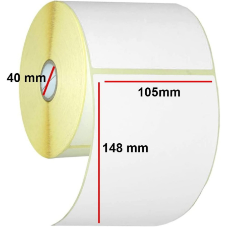 Set 12 Role Etichete Autoadezive Termice 105x148mm, 400 Etichete/Rola, pentru AWB [5]