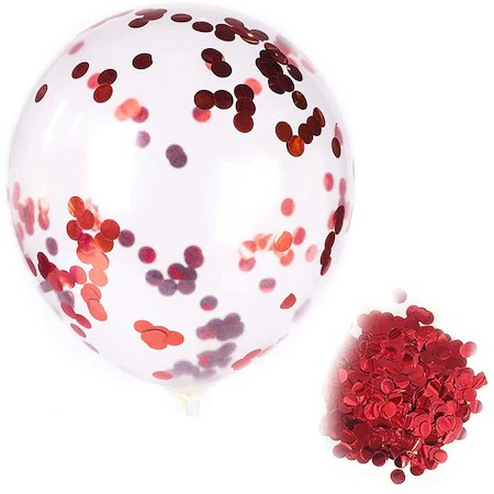 Set 15 baloane pentru petrecere, , alb/rosu, 30 cm [3]