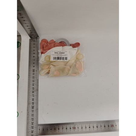 Set 15 baloane pentru petrecere, , rose gold/ alb, 30 cm [5]