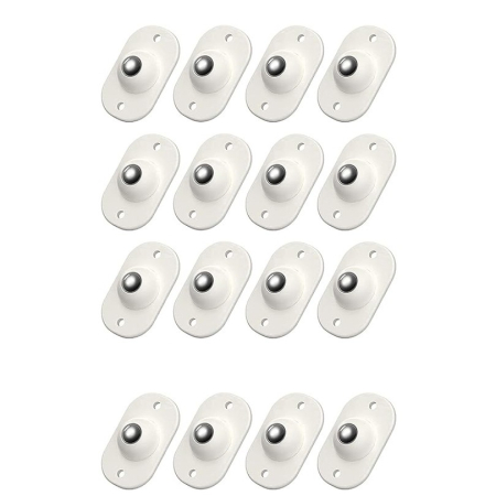 Diverse Casa - Set 16 Roti Autoadezive Universale, , pentru Mutat Mobila, Rotire 360 de Grade, Usor de Montat, ABS, 4.5x2.8x1.4 cm, Alb