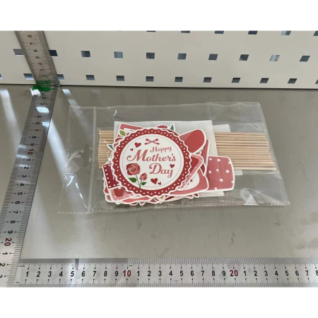 Set 18 Accesorii pentru Petrecere, , Props pentru Photo Corner, Tematica Ziua Mamei, Multicolor [5]