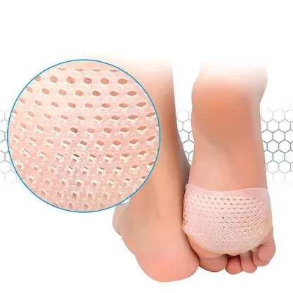 Set 2 Branturi cu Gel, , pentru Metatarsiene, Pernute din Silicon Gel, Universale, Separator Corectie Pozitie Degete Picior, Crem [3]