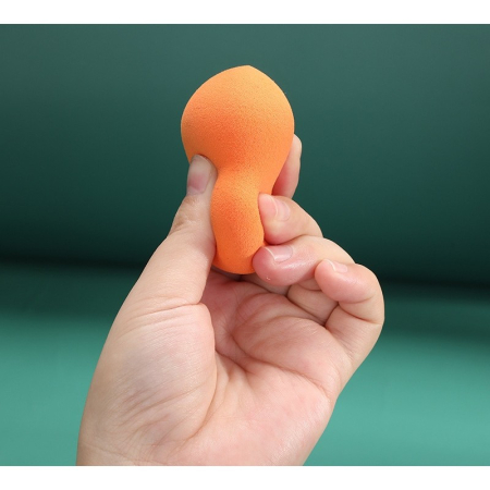 Set 2 Buretei de Machiaj, , Puternic Absorbant, Utilizare Umeda si Uscata, din Poliuretan, 4 x 6 cm, Multicolor [1]