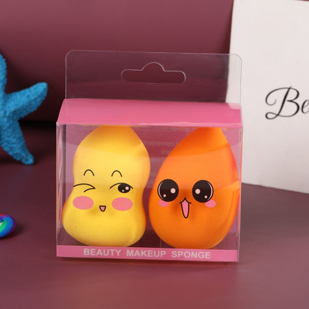 Set 2 Buretei de Machiaj, , Puternic Absorbant, Utilizare Umeda si Uscata, din Poliuretan, 4 x 6 cm, Multicolor [7]