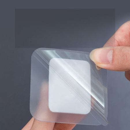 Set 2 Carlige Adezive Transparente, , Rezistente la Apa, 5 kg, Plastic, 6x6x4 cm [9]