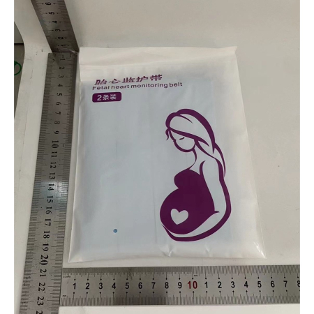 Set 2 Centuri de Monitorizare a Ritmului Cardiac Fetal, , Material Moale si Elastic, 6 x 130 cm, Albastru [1]