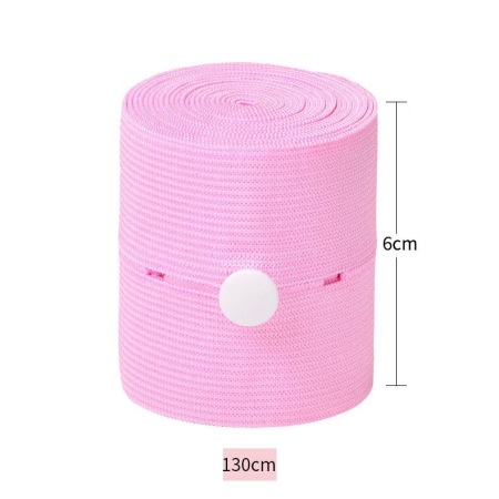 Set 2 Centuri de Monitorizare a Ritmului Cardiac Fetal, , Material Moale si Elastic, 6 x 130 cm, Roz [3]