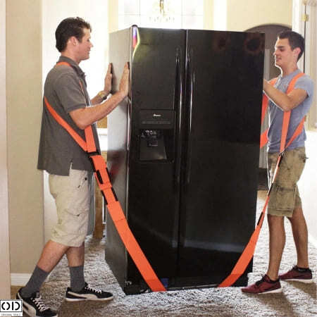Set 2 Curele, Ham pentru 2 Persoane pentru Ridicare si Transport Greutati, Mobila si Electrocasnice, Rezistenta Premium 900Kg [2]