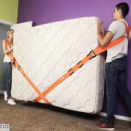Set 2 Curele, Ham pentru 2 Persoane pentru Ridicare si Transport Greutati, Mobila si Electrocasnice, Rezistenta Premium 900Kg [5]