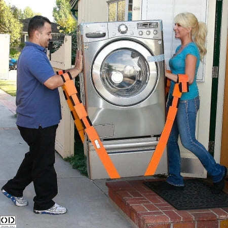Set 2 Curele, Ham pentru 2 Persoane pentru Ridicare si Transport Greutati, Mobila si Electrocasnice, Rezistenta Premium 900Kg [11]