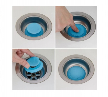 Set 2 Dopuri din Silicon pentru Chiuveta Baie sau Bucatarie, Universale [0]