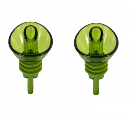 Set 2 Dopuri din PVC pentru Sticle de Ulei Masline si Ulei Floarea Soarelui, Model Premium Universal, Verde [0]