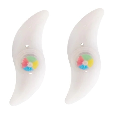 Set 2 Lumini LED pentru Spite Bicicleta, Multicolor cu 3 Moduri de Iluminare, Impermeabile [1]