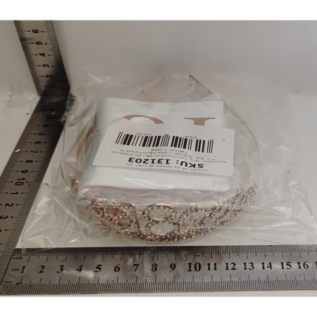 Set 2 Piese pentru Majorat, , 15 x 13 x 5 cm, Coronita Printesa Rose si Panglica 18&amp;Fabulous, Alb [3]