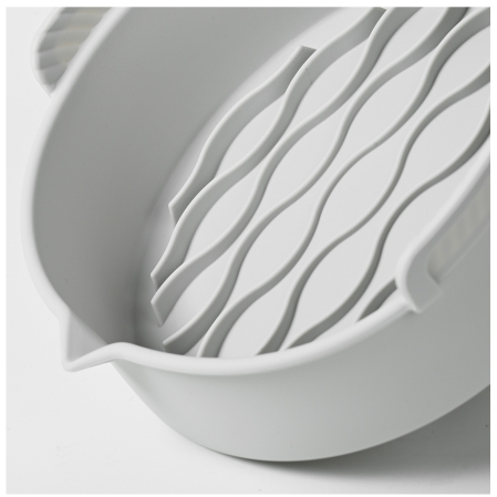 Set 2 tavi din silicon ecologic pentru air fryer , temperatura maxima 230 grade, reutilizabile, reciclabile, cu manere anti-alunecare, fund antiaderent, 18.7 x 19.5 x 7 cm, gri [5]