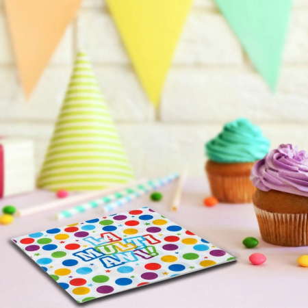 Set 20 Servetele de Masa, , Colectia LA MULTI ANI, 33 x 33 cm, din Hartie, Multicolor [1]