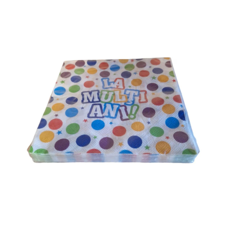 Set 20 Servetele de Masa, , Colectia LA MULTI ANI, 33 x 33 cm, din Hartie, Multicolor [2]