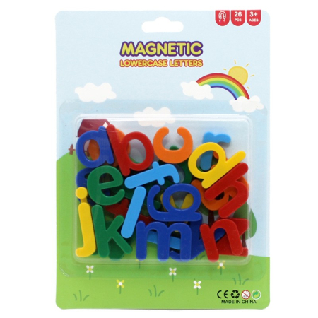 Jucarii educative - Set 26 Litere, , Magnetice, pentru Frigider, din Plastic, +3 Ani, 13 x 18 x 14 cm, Multicolor