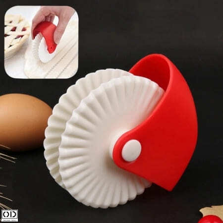 Set 2x Cutit Rola pentru Taiat si Modelat Marginea la Placinte si Tarte, Plastic PVC [23]